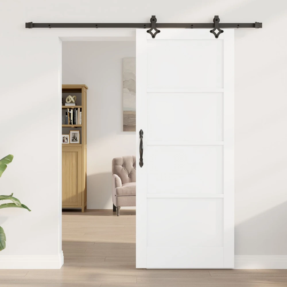 Slankios durys Balta ir juoda 83 x 202 cm