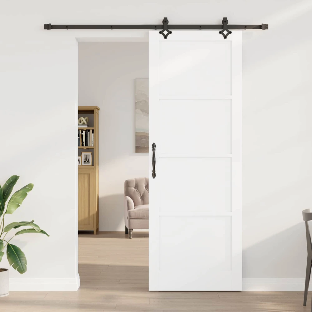 Slankios durys Balta ir juoda 83 x 232 cm