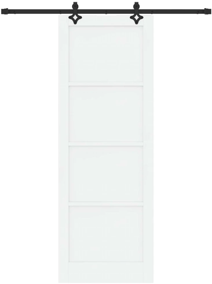 Slankios durys Balta ir juoda 83 x 232 cm