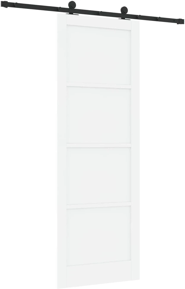 Slankios durys Balta ir juoda 83 x 232 cm