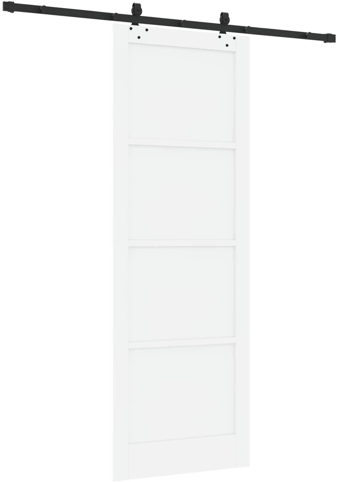 Slankios durys Balta ir juoda 83 x 232 cm