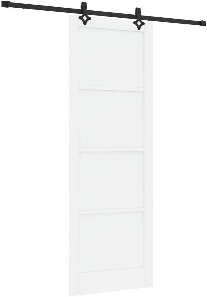 Slankios durys Balta ir juoda 83 x 232 cm
