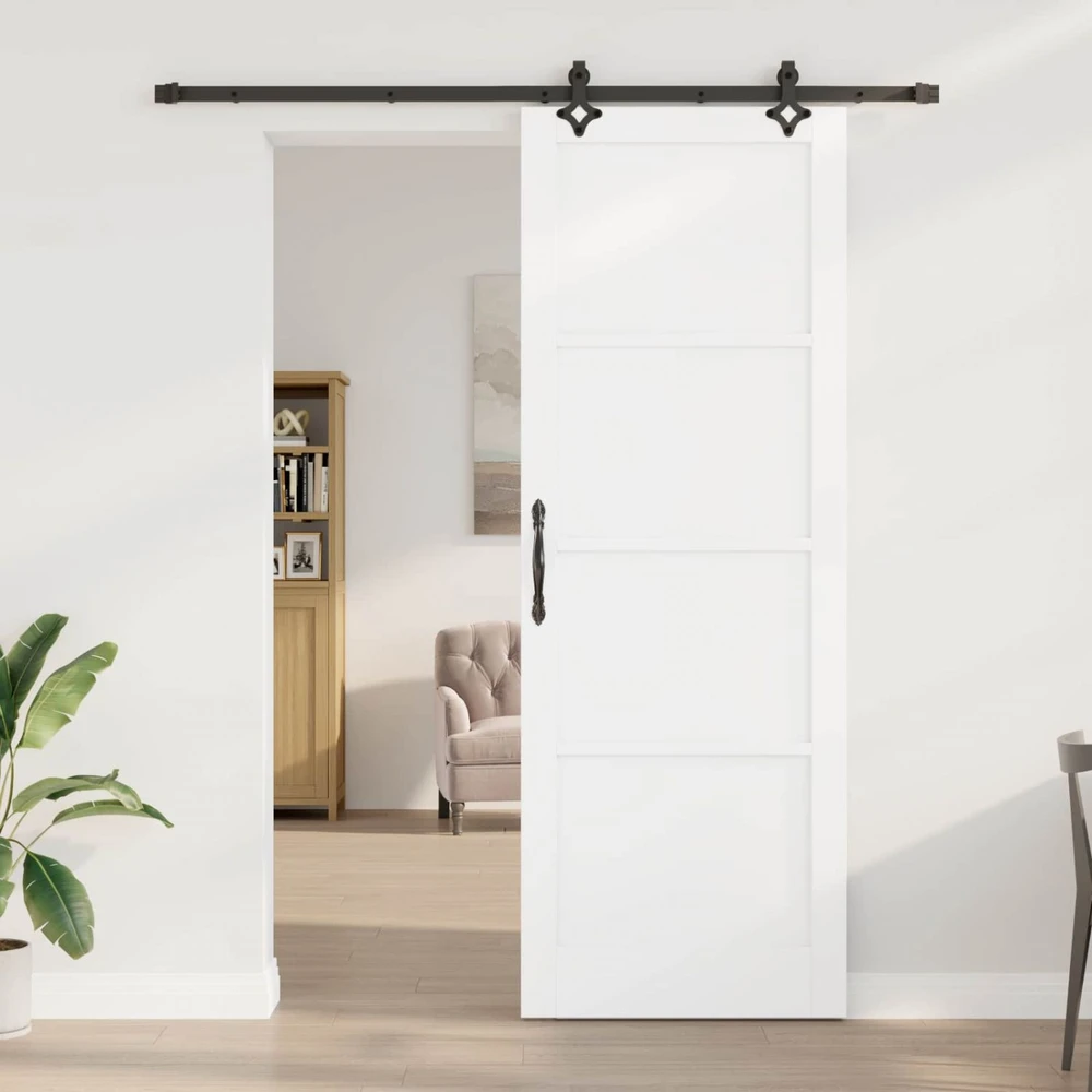 Slankios durys Balta ir juoda 83 x 232 cm