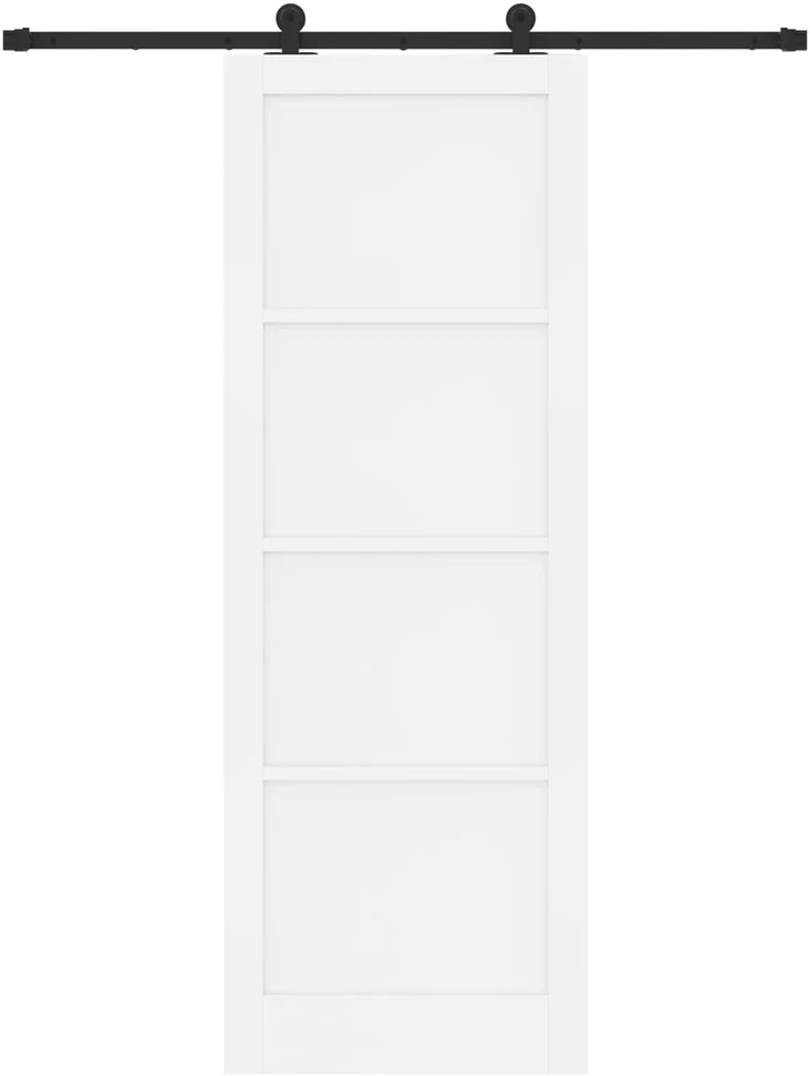Slankios durys Balta ir juoda 83 x 232 cm