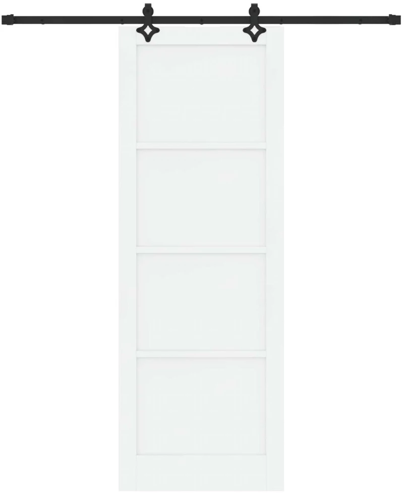 Slankios durys Balta ir juoda 83 x 232 cm