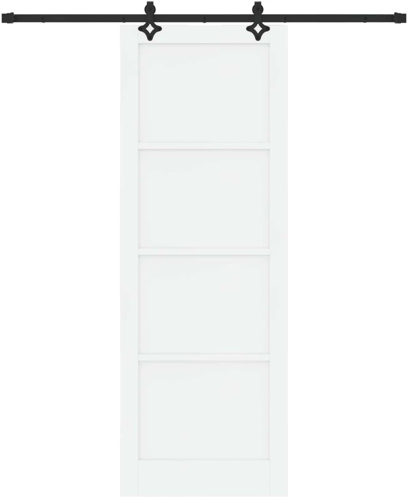 Slankios durys Balta ir juoda 83 x 232 cm