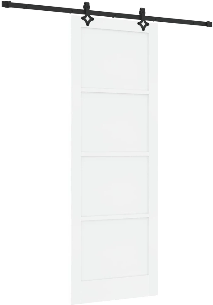 Slankios durys Balta ir juoda 83 x 232 cm