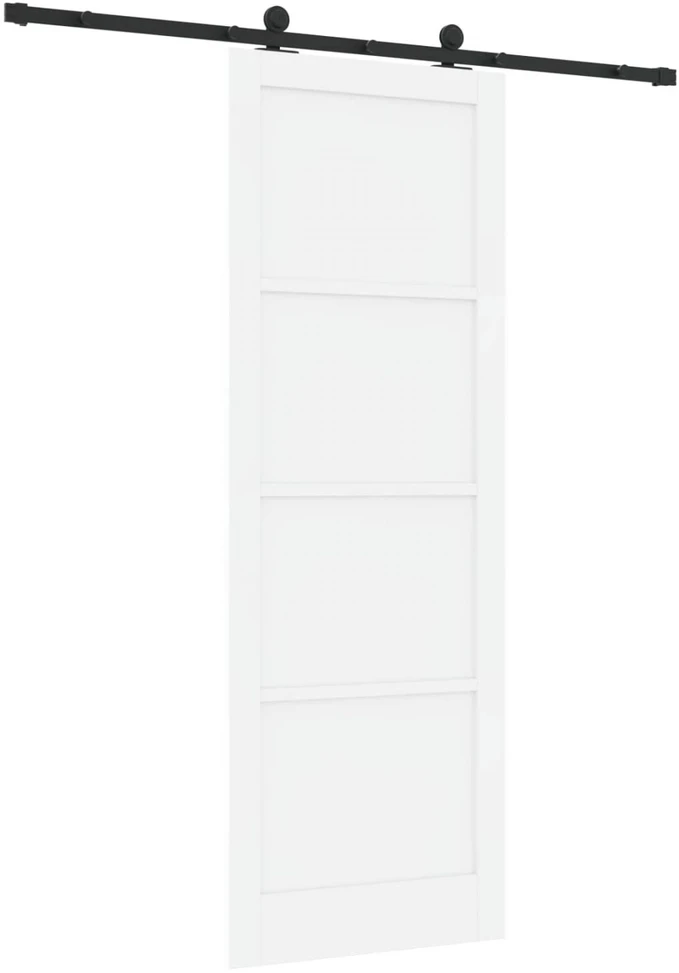Slankios durys Balta ir juoda 83 x 232 cm