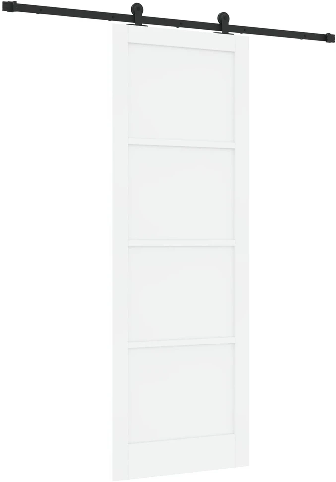 Slankios durys Balta ir juoda 83 x 232 cm