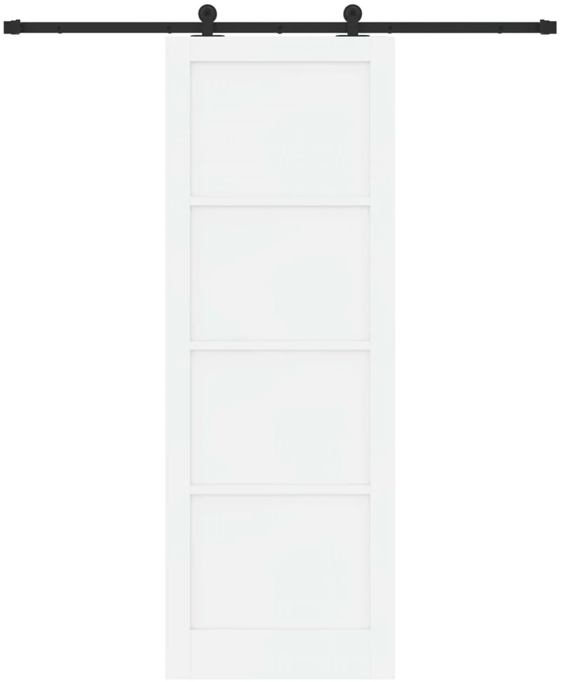 Slankios durys Balta ir juoda 83 x 232 cm