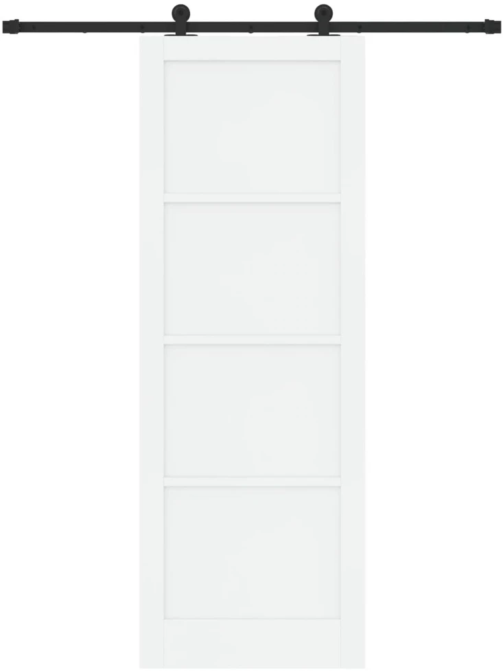 Slankios durys Balta ir juoda 83 x 232 cm