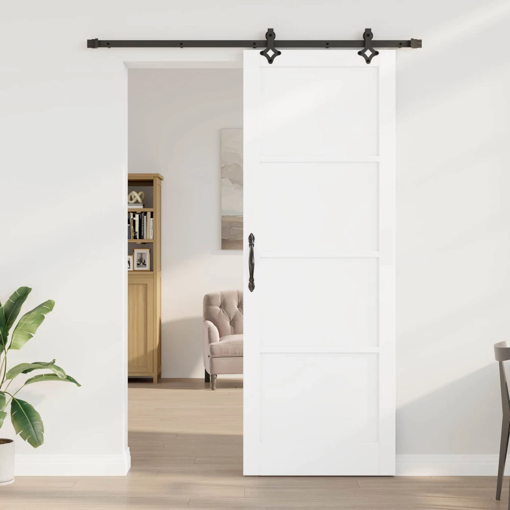 Slankios durys Balta ir juoda 83 x 232 cm