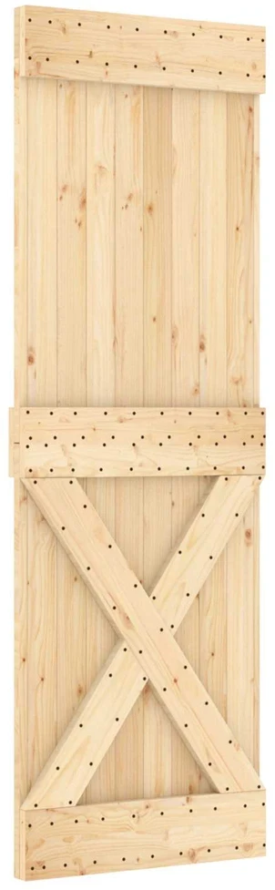Slankios durys NARVIK 70 x 210 cm (152,5 cm) Natūrali ir juoda