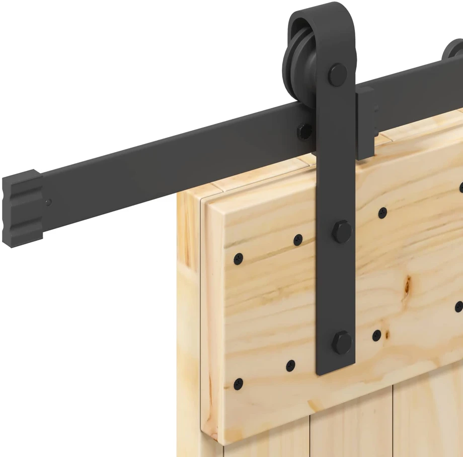 Slankios durys NARVIK 80 x 210 cm (213,5 cm) Natūrali ir juoda