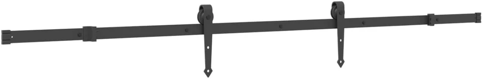 Slankios durys NARVIK Natūrali ir juoda 100 x 210 cm (213,5 cm)