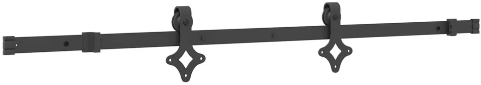 Slankios durys NARVIK Natūrali ir juoda 85 x 210 cm (152,5 cm)