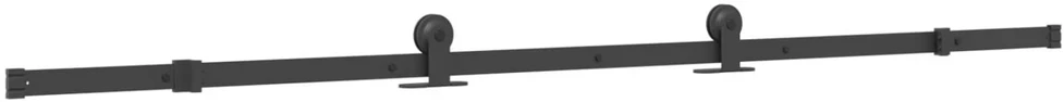 Slankios durys NARVIK Natūrali ir juoda 95 x 210 cm (213,5 cm)
