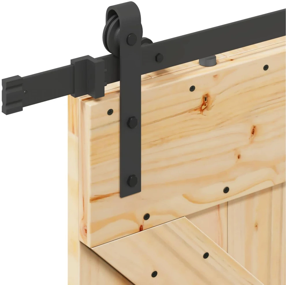 Slankios durys NARVIK 80 x 210 cm (213,5 cm) Natūrali ir juoda