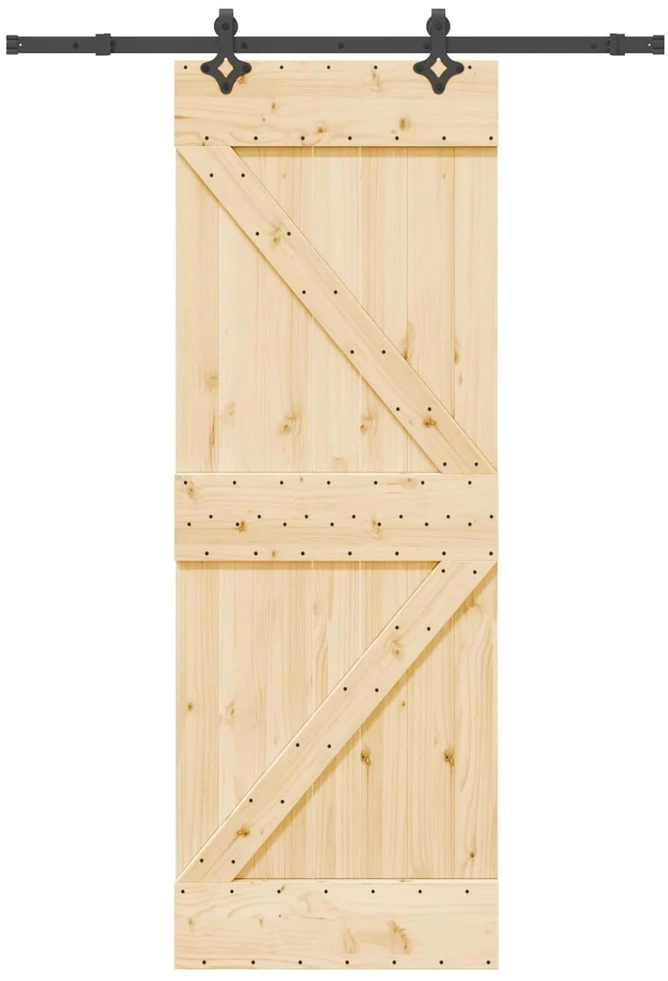 Slankios durys NARVIK 70 x 210 cm (152,5 cm) Natūrali ir juoda