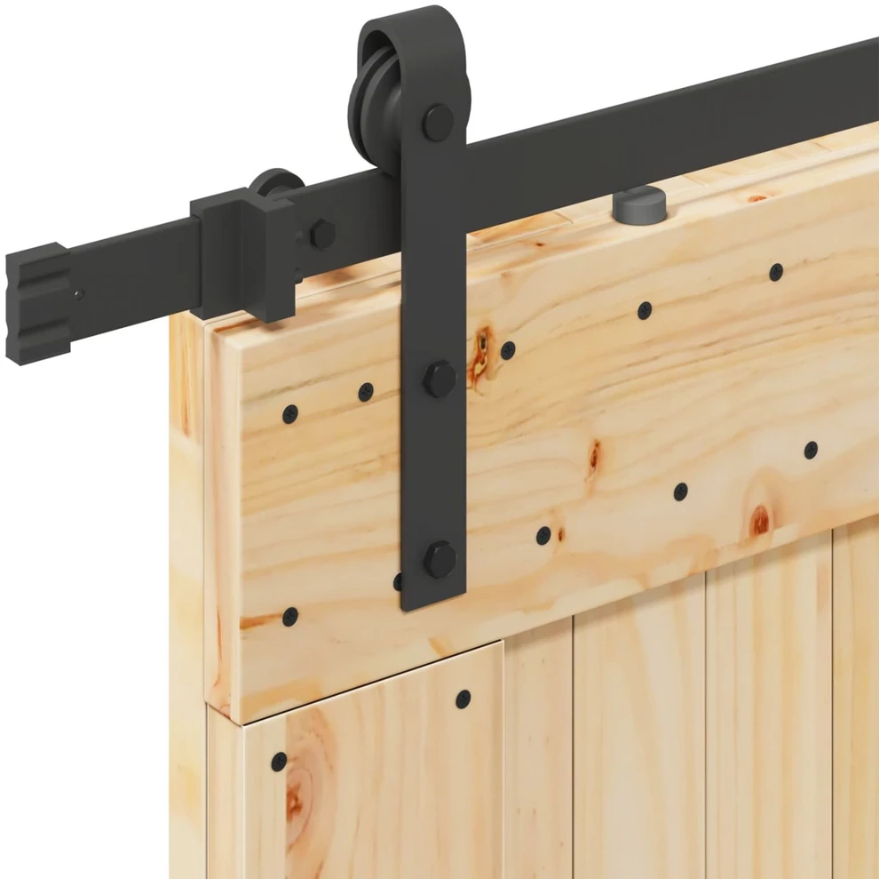 Slankios durys NARVIK 80 x 210 cm (152,5 cm) Natūrali ir juoda