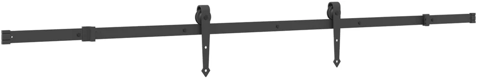 Slankios durys NARVIK Natūrali ir juoda 70 x 210 cm (213,5 cm)