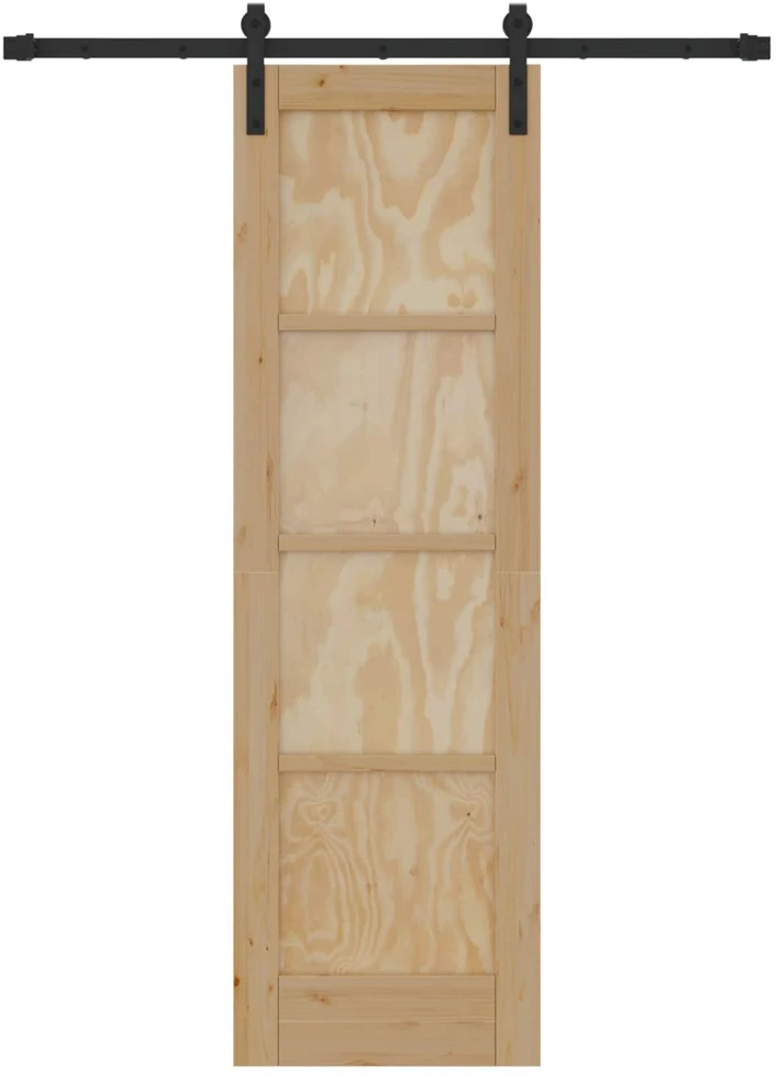 Slankios durys Natūrali 61 x 198,5 cm Pušies medienos masyvas