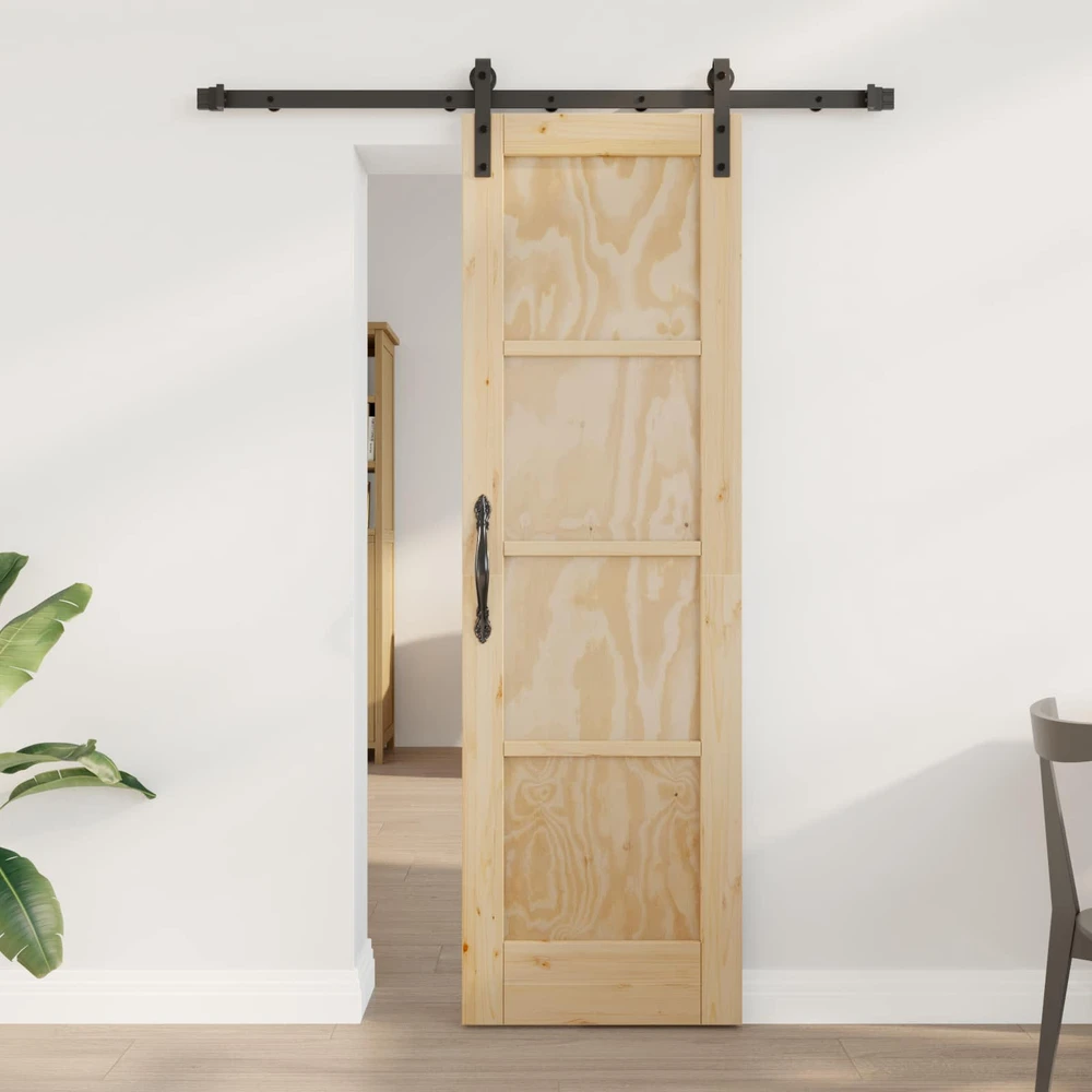 Slankios durys Natūrali 61 x 198,5 cm Pušies medienos masyvas