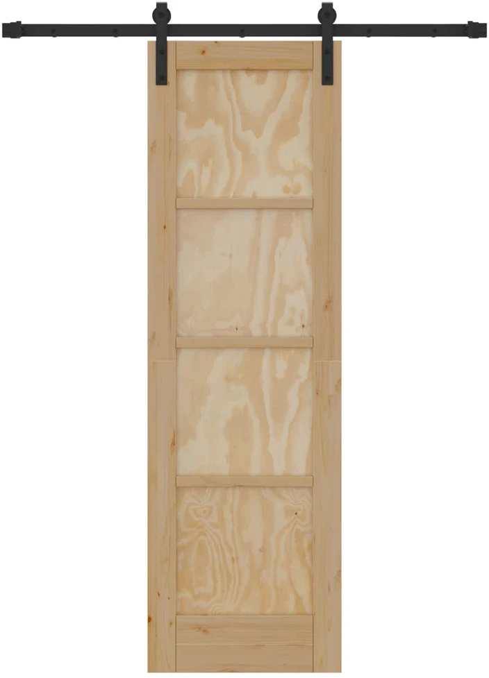 Slankios durys Natūrali 61 x 198,5 cm Pušies medienos masyvas