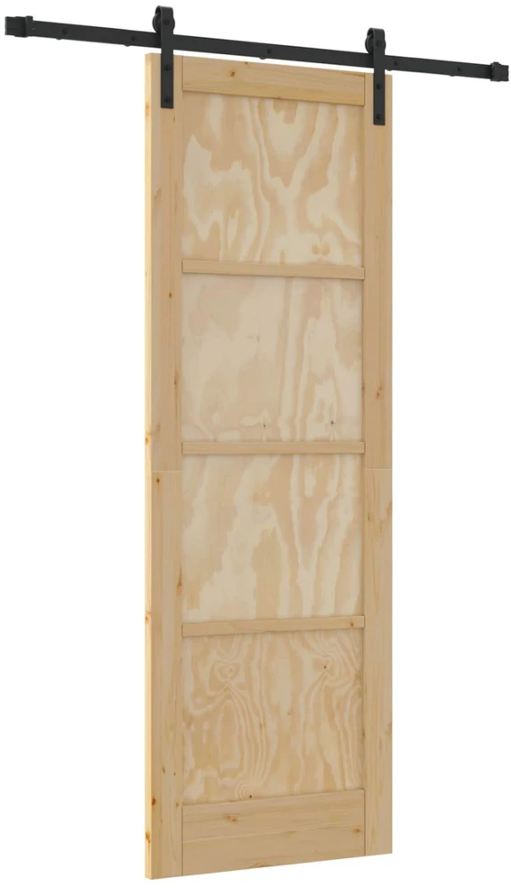 Slankios durys Natūrali 73,5 x 211 cm Pušies medienos masyvas