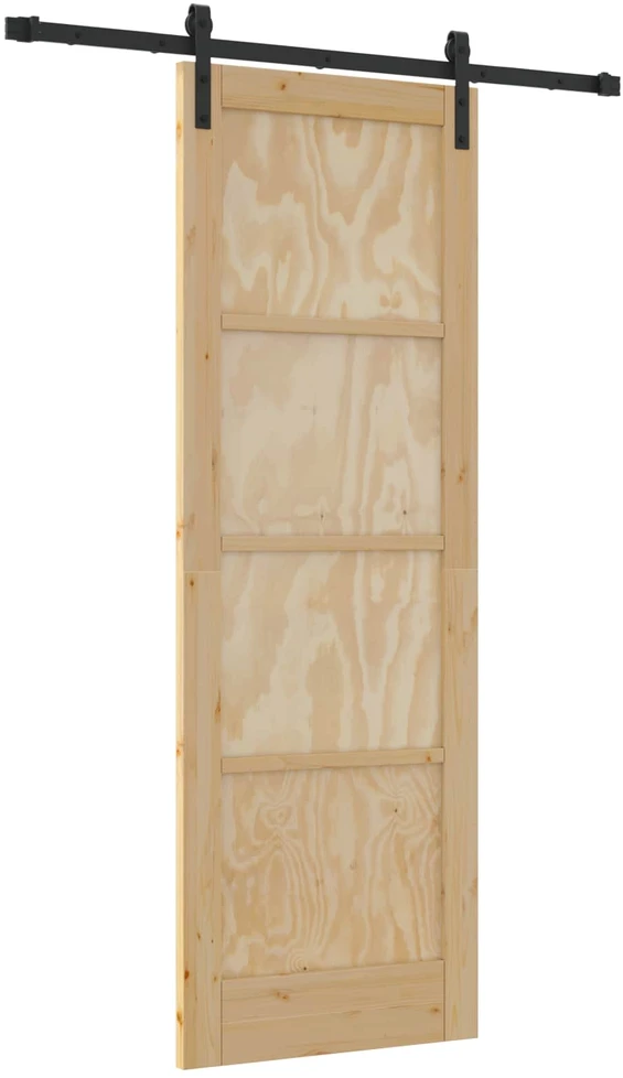 Slankios durys Natūrali 73,5 x 211 cm Pušies medienos masyvas
