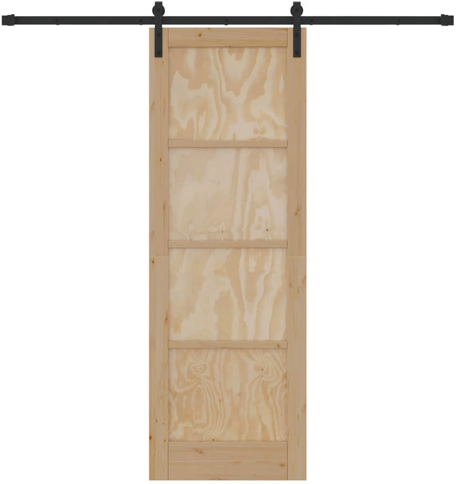 Slankios durys Natūrali 73,5 x 211 cm Pušies medienos masyvas