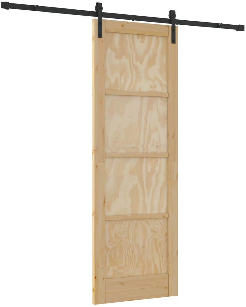 Slankios durys Natūrali 73,5 x 211 cm Pušies medienos masyvas