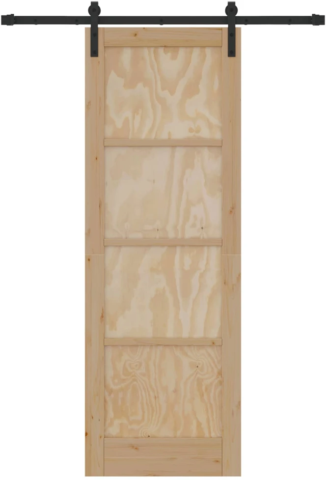 Slankios durys Natūrali 73,5 x 211 cm Pušies medienos masyvas