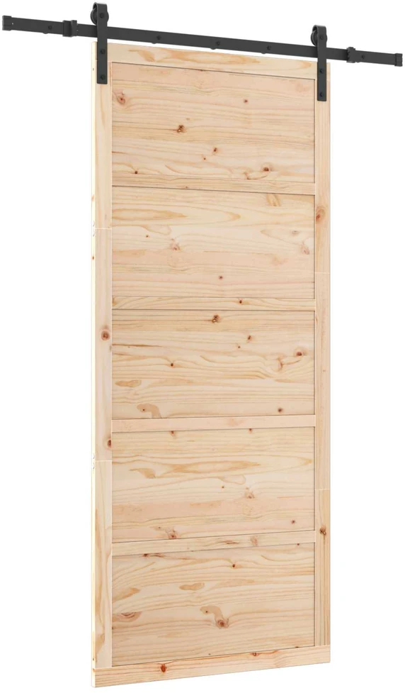 Slankios durys Natūrali 80 x 208 cm Pušies medienos masyvas