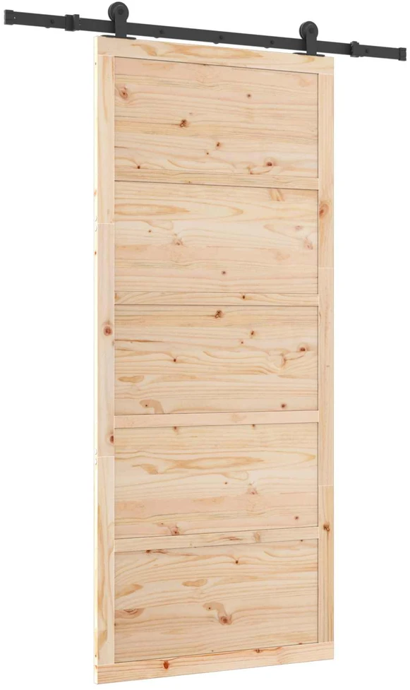 Slankios durys Natūrali 80 x 208 cm Pušies medienos masyvas