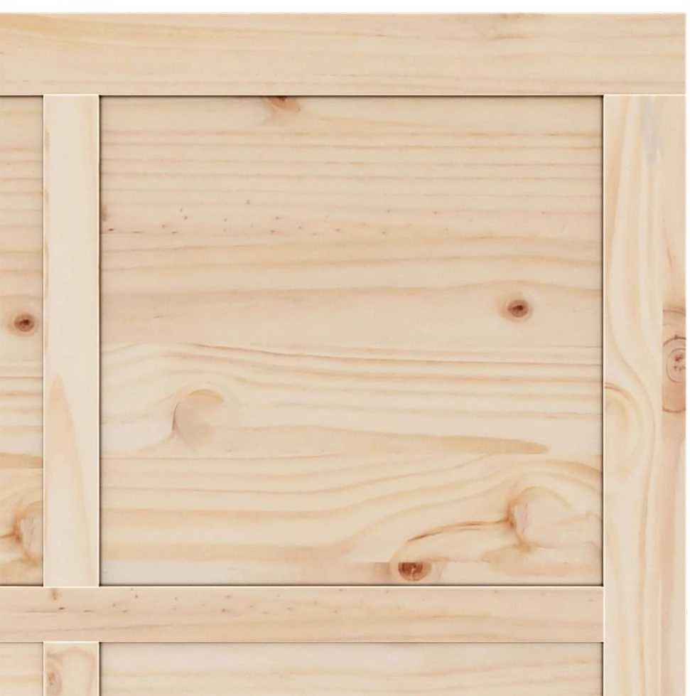 Slankios durys 80 x 208 cm Pušies medienos masyvas Natūrali