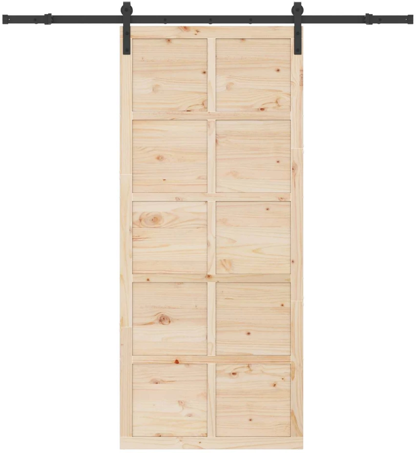 Slankios durys Natūrali 80 x 208 cm Pušies medienos masyvas
