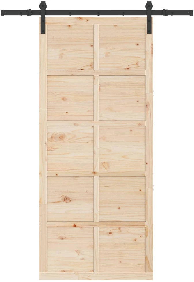 Slankios durys Natūrali 80 x 208 cm Pušies medienos masyvas