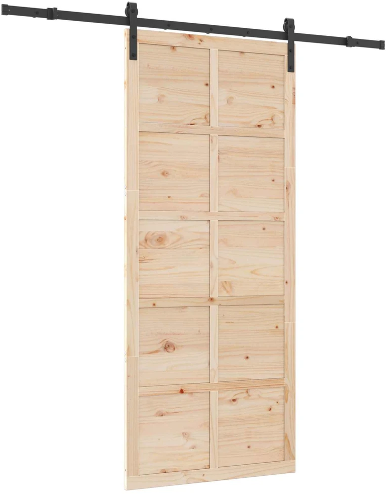 Slankios durys Natūrali 80 x 208 cm Pušies medienos masyvas