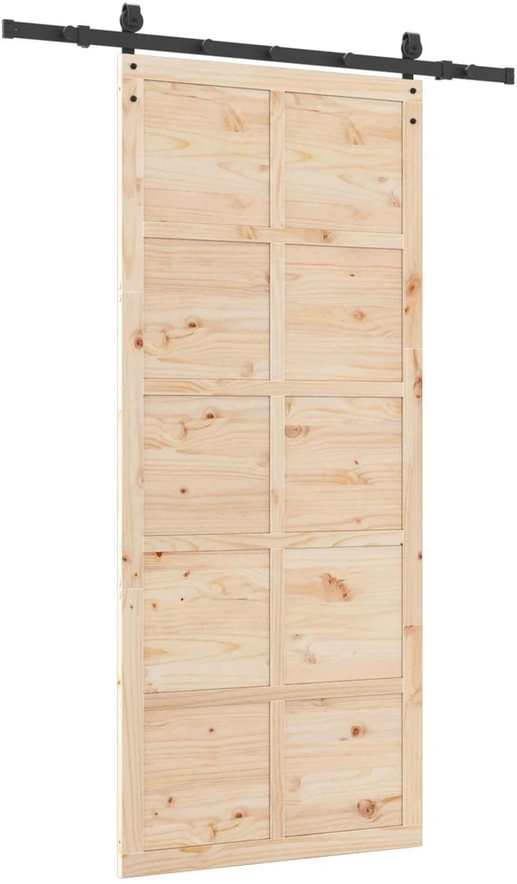 Slankios durys Natūrali 80 x 208 cm Pušies medienos masyvas
