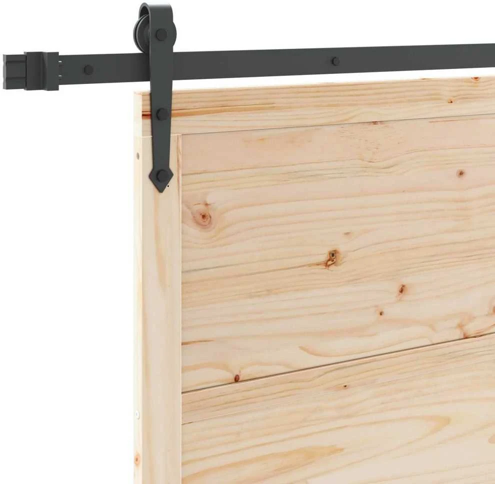 Slankios durys 80 x 208 cm Pušies medienos masyvas Natūrali