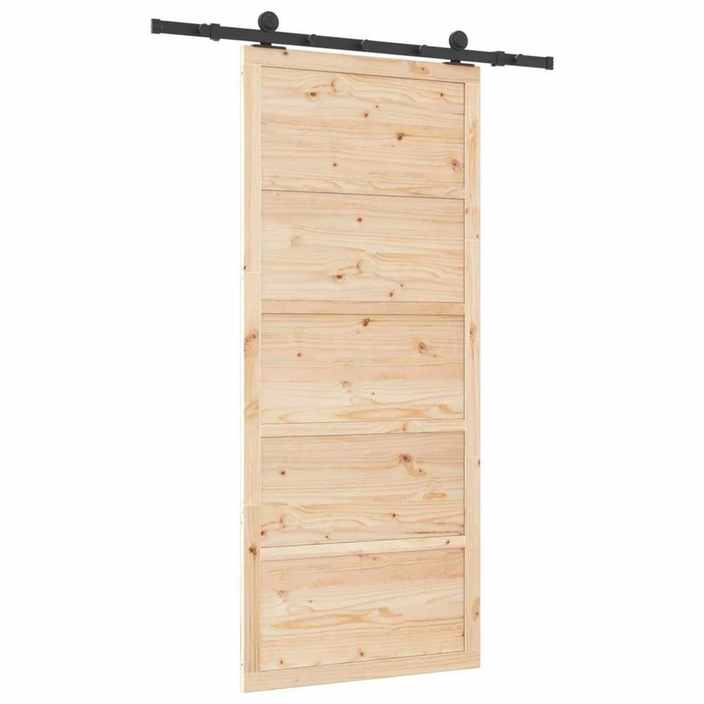 Slankios durys Natūrali 80 x 208 cm Pušies medienos masyvas