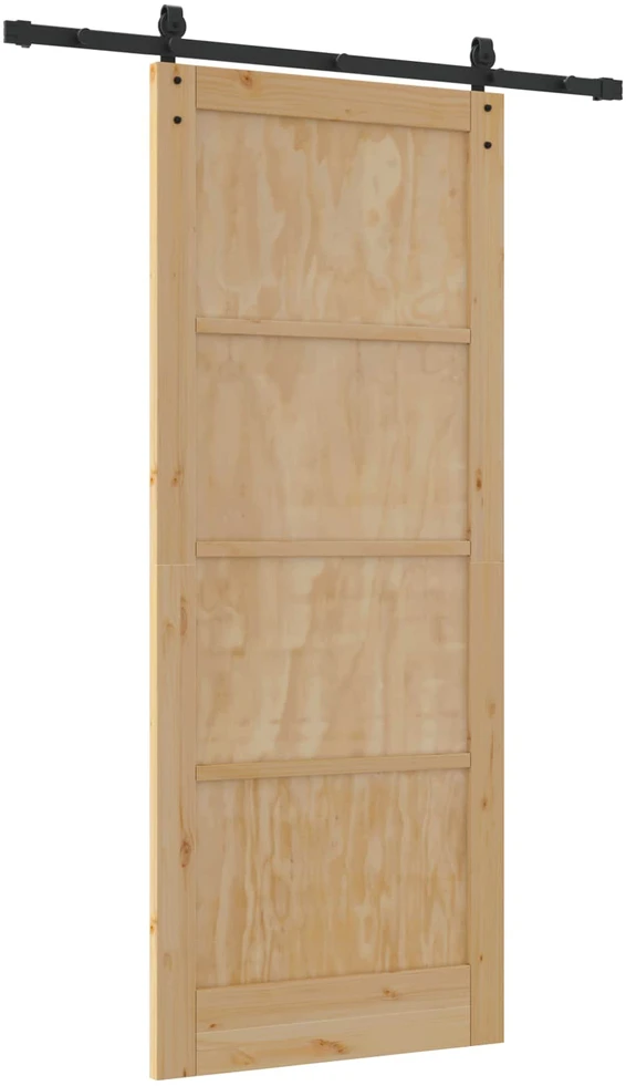 Slankios durys Natūrali 86 x 211 cm Pušies medienos masyvas