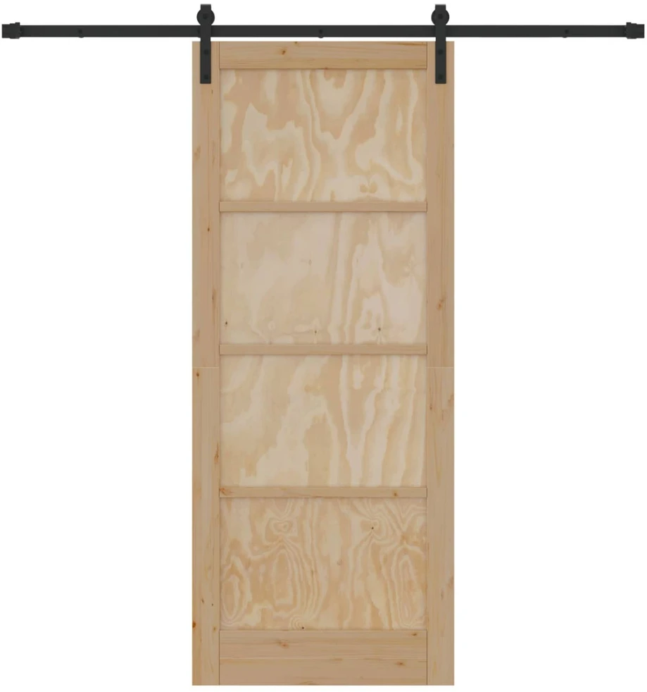 Slankios durys Natūrali 86 x 211 cm Pušies medienos masyvas