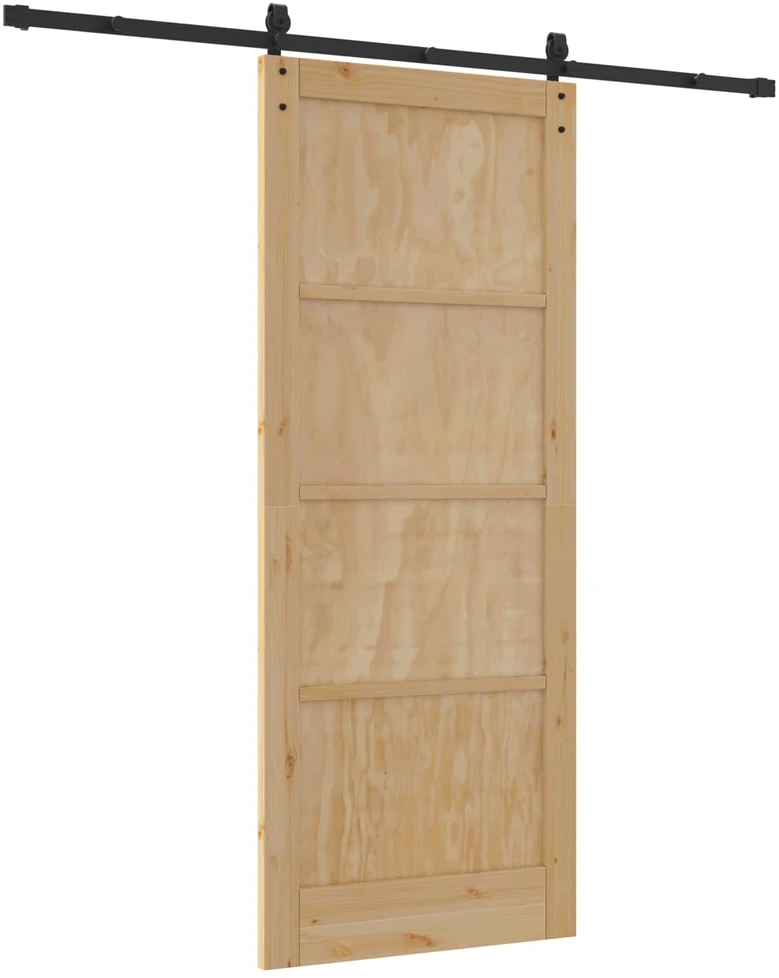 Slankios durys Natūrali 86 x 211 cm Pušies medienos masyvas