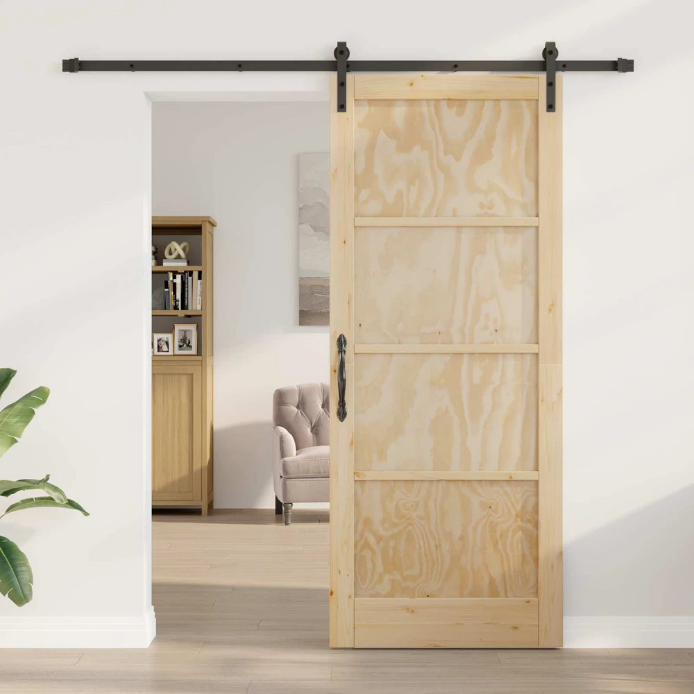 Slankios durys Natūrali 86 x 211 cm Pušies medienos masyvas