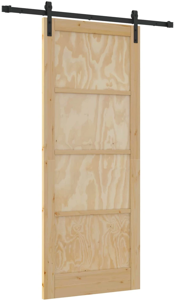 Slankios durys Natūrali 86 x 211 cm Pušies medienos masyvas