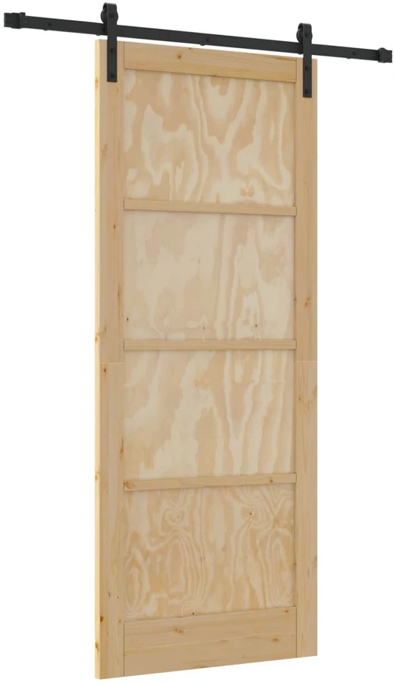 Slankios durys Natūrali 86 x 211 cm Pušies medienos masyvas