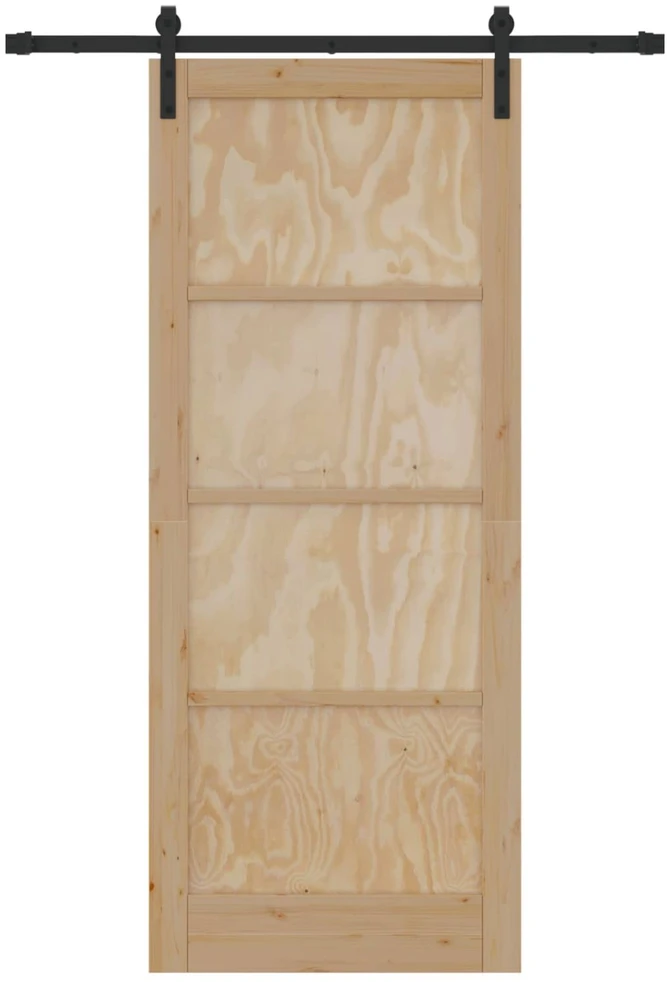Slankios durys Natūrali 86 x 211 cm Pušies medienos masyvas