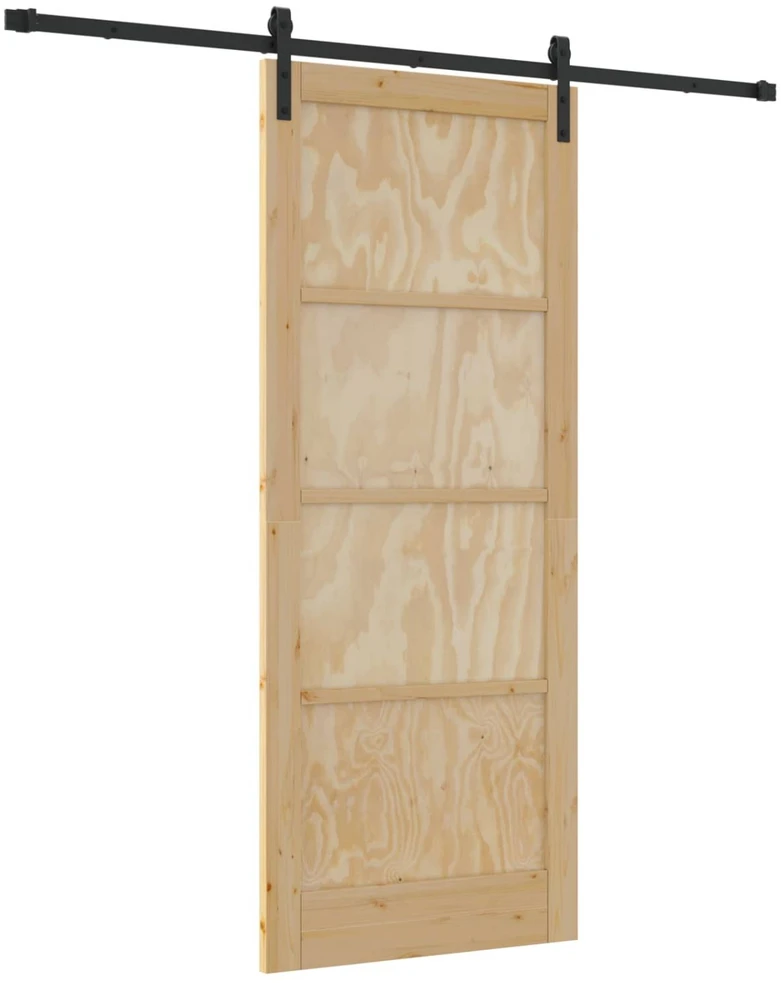 Slankios durys Natūrali 86 x 211 cm Pušies medienos masyvas